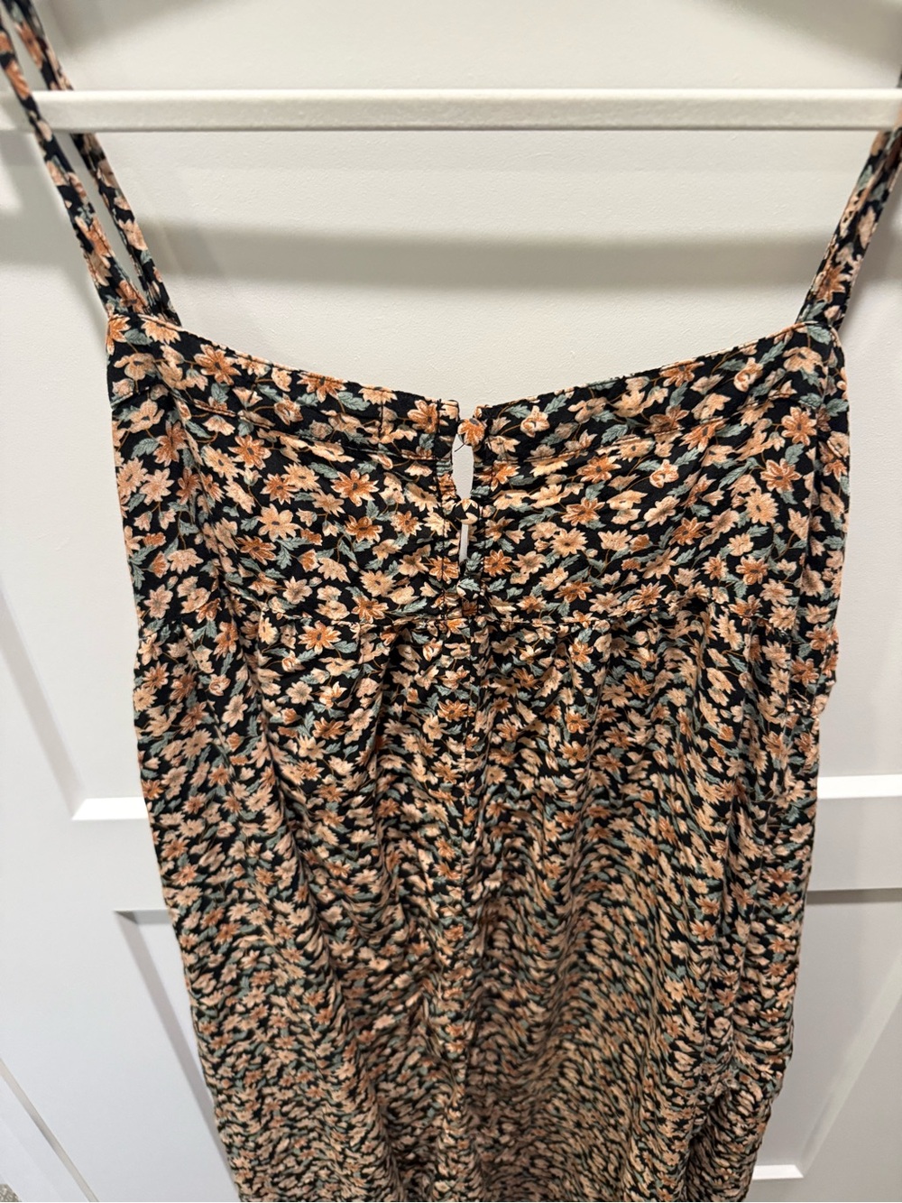 Natural Life Floral Midi Dress Women’s Boho Cottagecore Sleeveless Sundress L/XL - Picture 5 of 6